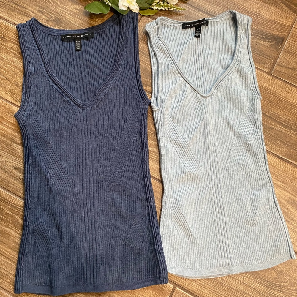 WHBM set of TWO - sleeveless knit tops